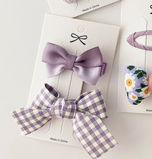 KYII Children girl Bow hair clips Korean baby princess Hair accessories 102a003